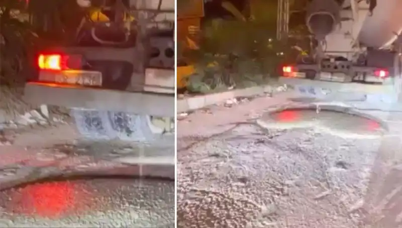 Yolda Beton Dökme İşlemi Sırasında Sürücünün Cezası Büyüttü