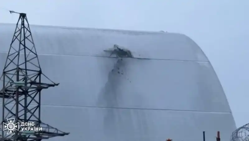 Rus İHA'sı Çernobil'de Doğal Afet Yerine Geçti! Deprem Alarmı!