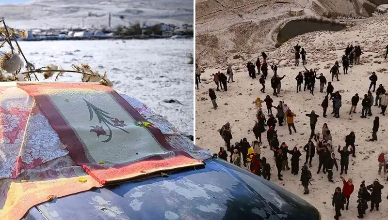 Hava Sıcaklıkları Aniden Düşerken, Kar Yağışı Şehirleri Beyaza Bürüdü