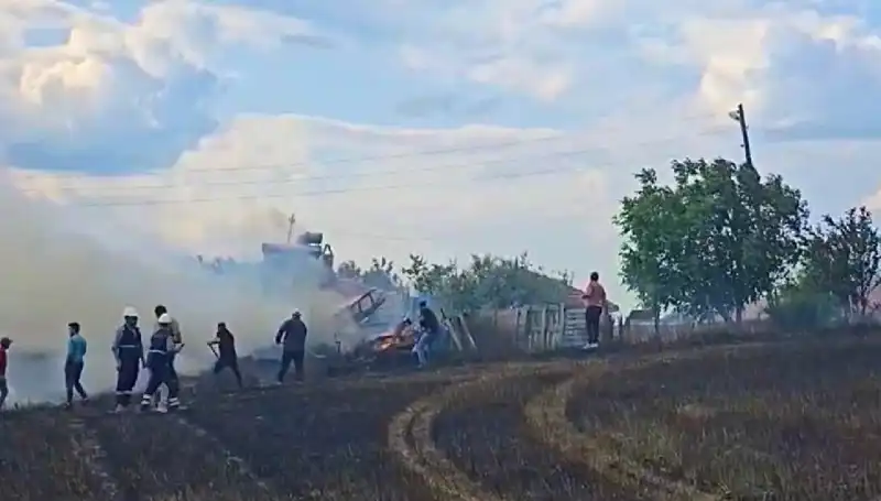 Tarlayı Kundaklayan Şahıs, 96 Saatte Polisin Eline Geçti