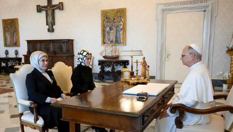 Emine Erdoğan ve Papa Leo: Gazze Üzerinde Tarihi Buluşma